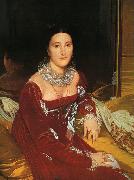 Jean-Auguste Dominique Ingres Mme.De Senonnes Sweden oil painting artist